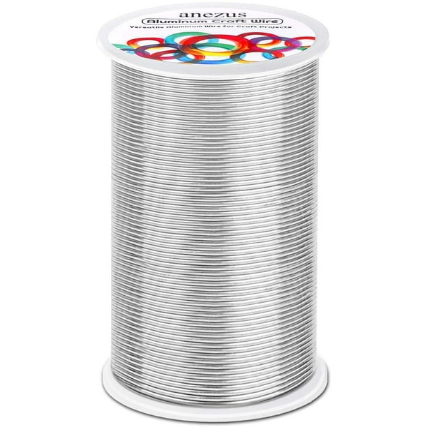 Silver, 2mm Anezus Metal Armature Wire Bendable Sculpting Wire for Crafts Wreath Making Jewelry Making Beading Floral 12 Gauge Aluminum Wire 100 Feet Silver, 2mm Anezus Metal Armature Wire Bendable Sculpting Wire for Crafts Wreath Making Jewelry Making Beading Floral 12 Gauge Aluminum Wire 100 Feet
